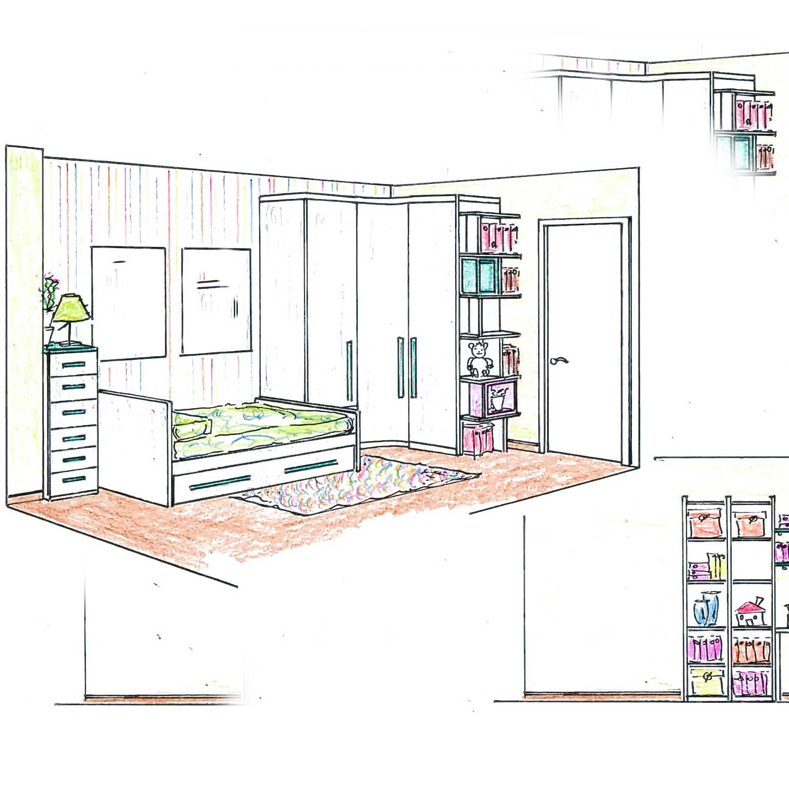 Proyecto de dormitorio juvenil